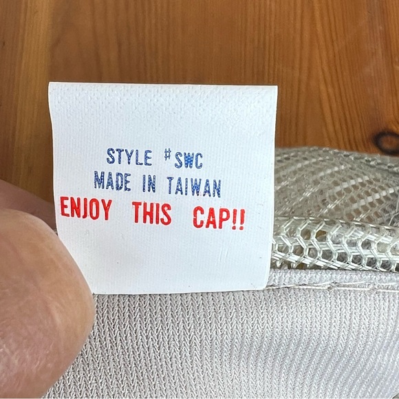 Vintage 80s Pacific Bell SnapBack Rope Trucker Hat Cap Mesh Pro 7 Tech. - Picture 10 of 10